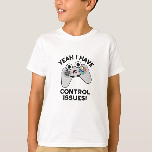 Ja, ik heb controlevraagstukken Funny Video Game P T-shirt (Voorkant)