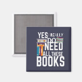 Ja, ik heb echt al deze boeken nodig magneet (Voorkant / Achterkant)