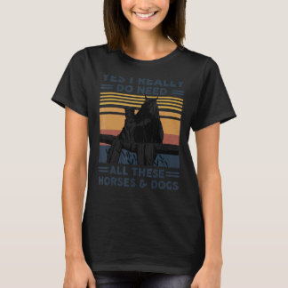 Ja, ik heb echt al deze paarden en honden vin nodi t-shirt
