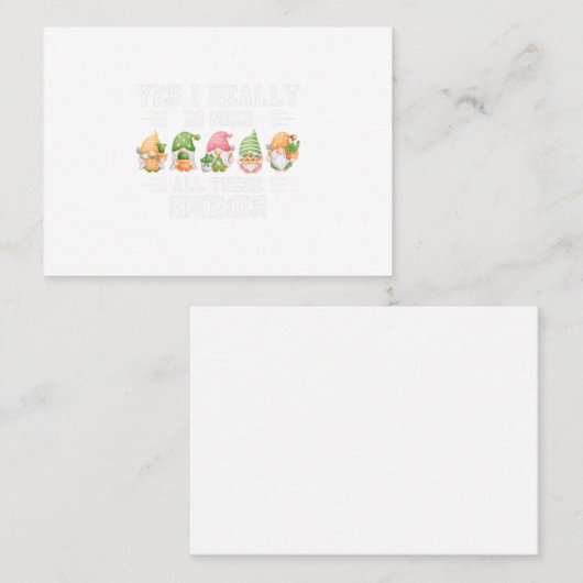 Ja, ik heb echt al die gnoomtuinen nodig visitekaartje (Voorkant / Achterkant)