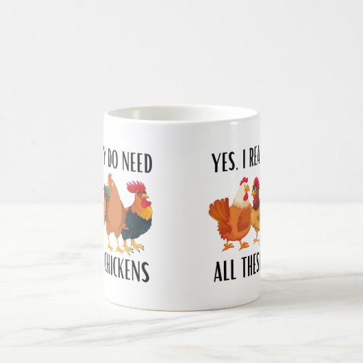 Ja, ik heb echt al die kippen nodig koffiemok (Center)