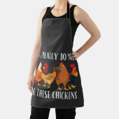 Ja, ik heb echt al die kippen nodig schort (Insitu)