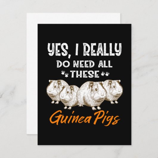 Ja, ik heb echt al die pareltjes nodig bedankkaart (Voorkant / Achterkant)