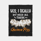 Ja, ik heb echt al die pareltjes nodig fleece deken (Voorkant)