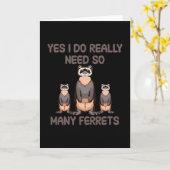 Ja, ik heb echt zoveel fretten nodig kaart (Gele Bloem)