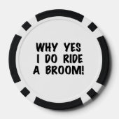 Ja, ik heb een kamer gerooid poker chips (Achterkant)
