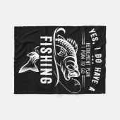 Ja, ik heb een pensioenplan Gevist grappige vis Fleece Deken (Voorkant (Horizontaal))