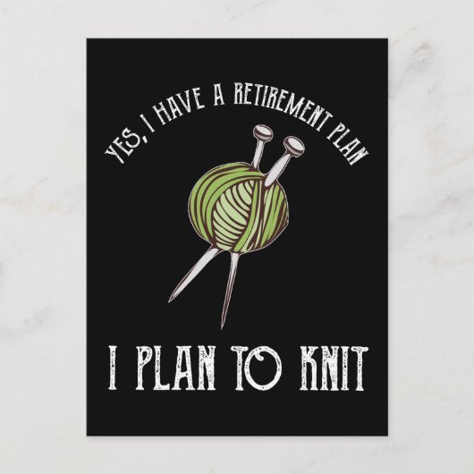 Ja, ik heb een pensioenplan - ik ben van plan te s briefkaart (Voorkant)