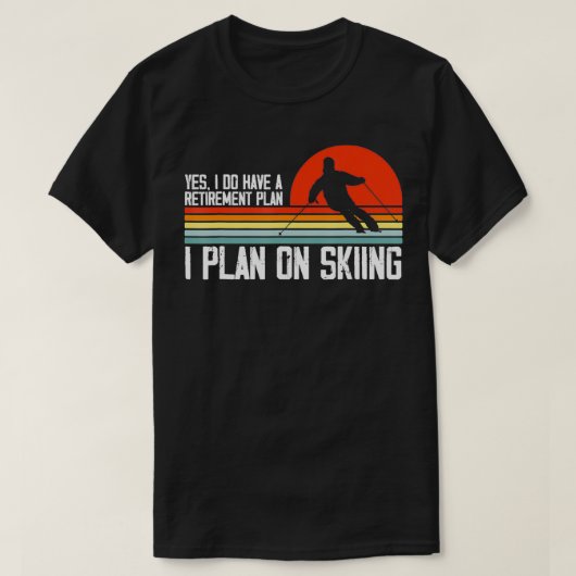 Ja, ik heb een pensioenplan Skiberg TS T-shirt (Design voorkant)