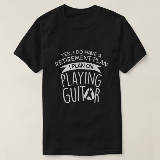 Ja, ik heb een pensioenplan... t-shirt (Design voorkant)