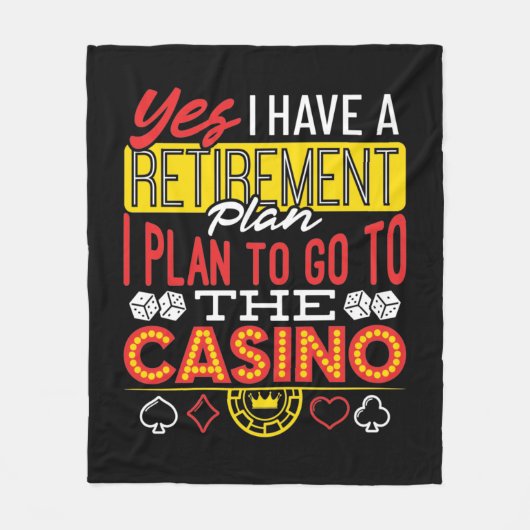 Ja, ik heb een pensioenplan voor Casino Funny Gamb Fleece Deken (Voorkant)