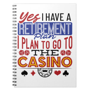 Ja, ik heb een pensioenplan voor Casino Gambler Notitieboek