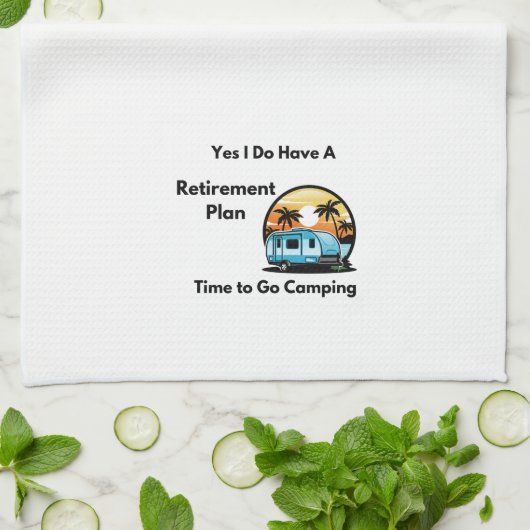 Ja, ik heb een pensioenregeling op een theedoek (Gevouwen)