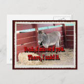 Ja, ik heb je gemist, briefkaart (Voorkant / Achterkant)