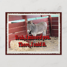 Ja, ik heb je gemist, briefkaart