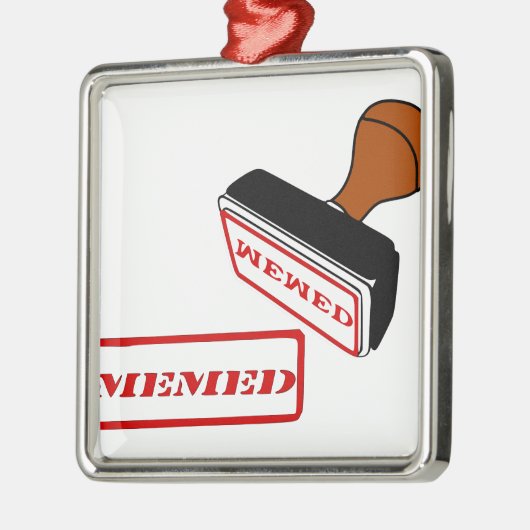 Ja, ik heb meme, meme, memen metalen ornament (Links)