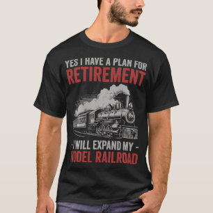 Ja ik heb pensioenplan model trein lo t-shirt