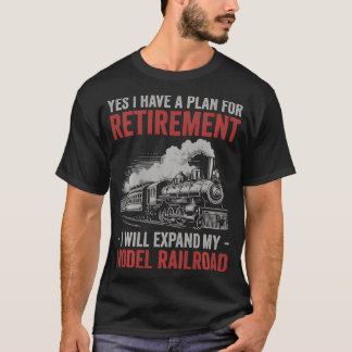 Ja ik heb pensioenplan model trein lo t-shirt