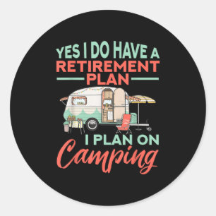 Ja, ik heb wel een pensioenplan - Pensioenkamp Ronde Sticker