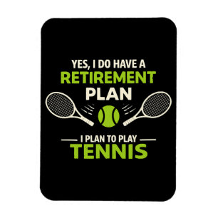 Ja, ik heb wel een pensioenplan Tennis Magneet