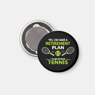 Ja, ik heb wel een pensioenplan Tennis Magneet