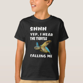 Ja, ik hoor de schildpad die me Shirt grappig noem