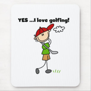 JA IK Hou van Golfen Muismat