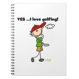 Ja ik hou van golfen notitieboek