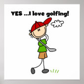 Ja, ik hou van Golfing Poster (Voorkant)