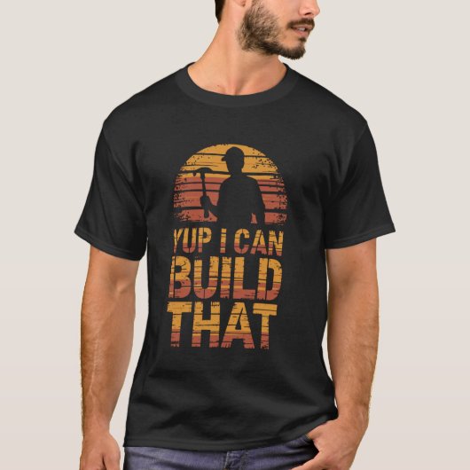 Ja, ik kan dat bouwen Timmerman T-shirt (Voorkant)