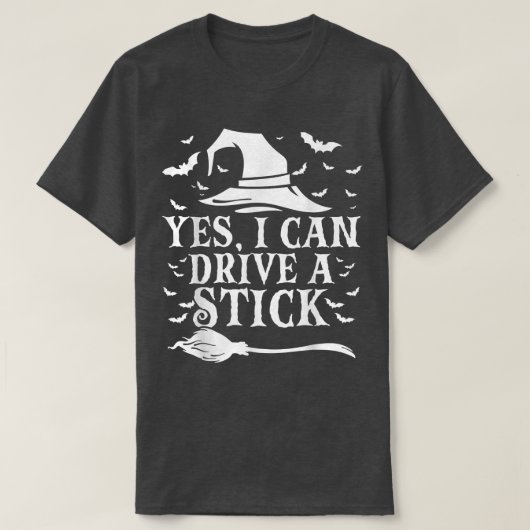 Ja, ik kan een kleine halloween heks rijden. t-shirt (Design voorkant)