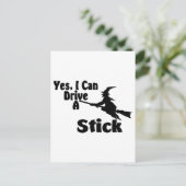 Ja, ik kan een stick besturen briefkaart (Staand voorkant)