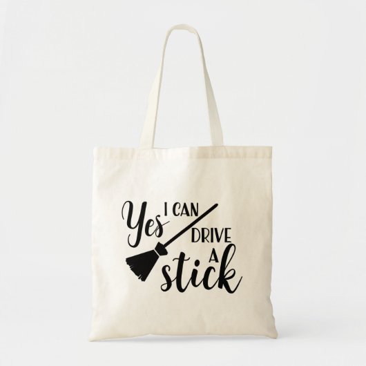 Ja, ik kan een stick gebruiken | Funny Halloween Tote Bag (Voorkant)