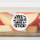 Ja, ik kan een stick rijden – Grappige Heks Hallow Labels (Aangebracht)