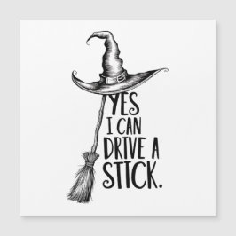 "Ja, ik kan een stok besturen" heksenpun