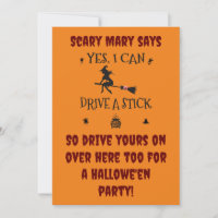 Ja, ik kan een stok besturen, zegt de heks