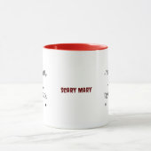 Ja, ik kan een stok besturen, zegt de heks mok (Midden)