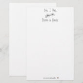 Ja, ik kan een stok rijden. briefpapier (Voorkant / Achterkant)