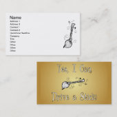 Ja, ik kan een stok rijden. visitekaartje (Voorkant / Achterkant)