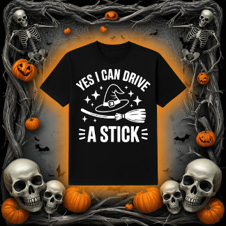 Ja Ik Kan Een Stuur Stok | Grappige Heksenbezem T-shirt