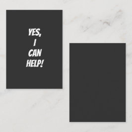 Ja, ik kan helpen! notitiekaartje