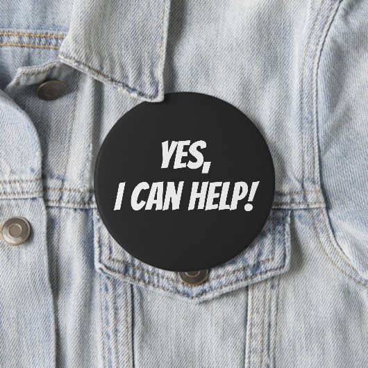 Ja, ik kan helpen! ronde button 4,0 cm (In situ)