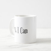 Ja, ik kan het zeggen koffiemok (Voorkant links)