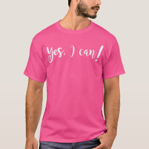 Ja Ik Kan Motiverende Spreuk vintage T-shirt