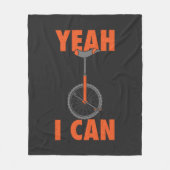 Ja, ik kan Rider uitschrijven Fleece Deken (Voorkant)