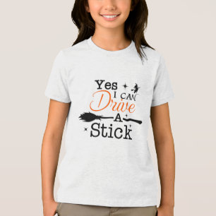 Ja ik kan rijden een stok Shirt partij grappige he