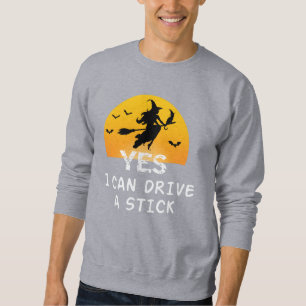 Ja ik kan rijden een stok T-shirt partij grappige 