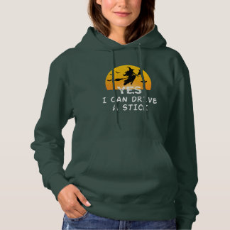 Ja ik kan rijden een stok T-shirt partij grappige