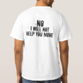 Ja, ik kan zware dingen optillen t-shirt (Achterkant)