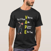 Ja ik keer mijn mediawisselaarboeken op tijd terug t-shirt (Voorkant)